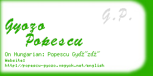 gyozo popescu business card